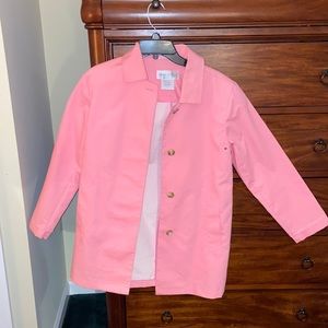 Pink rain coat